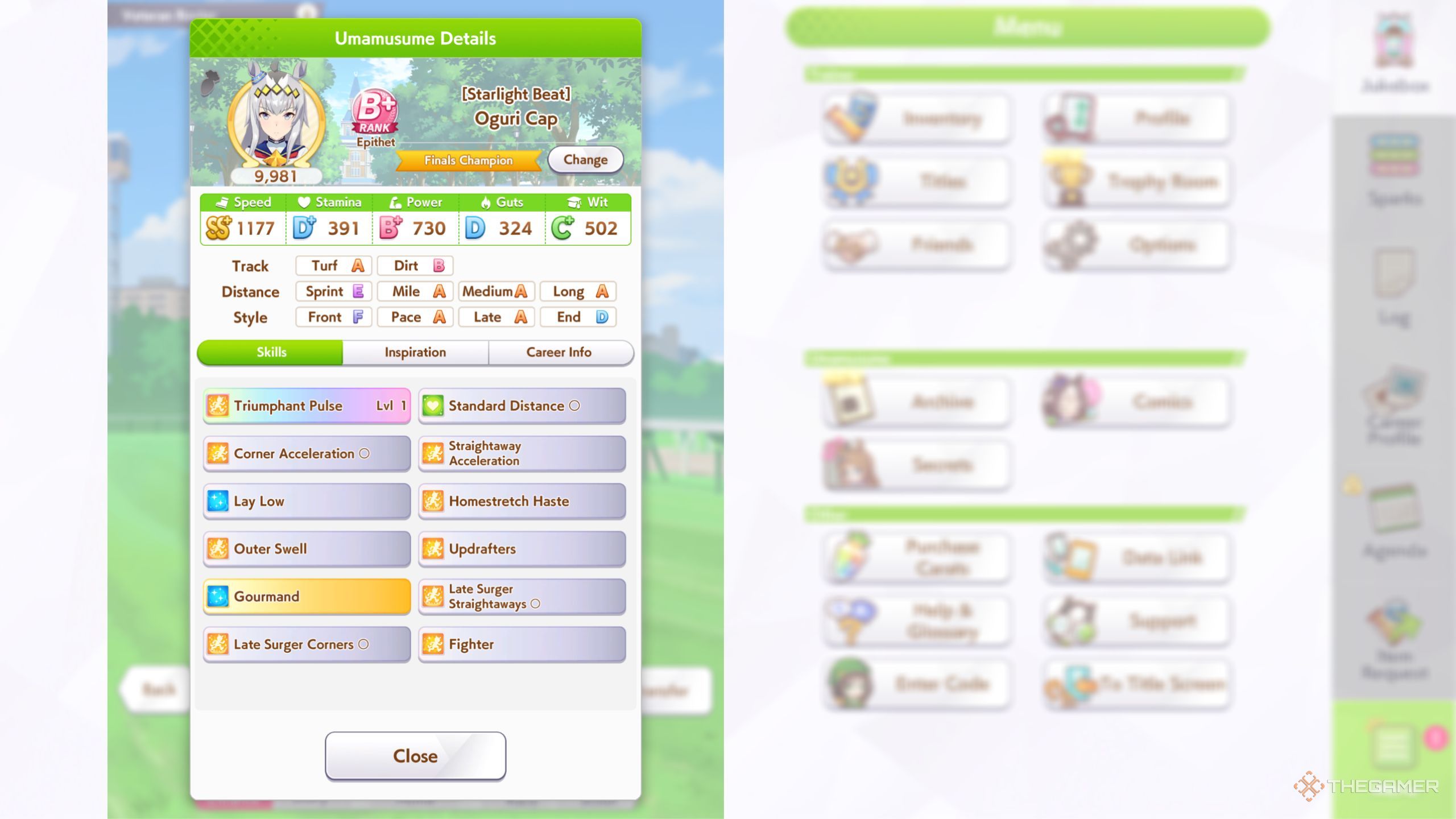 ゲームキャラクター Umamusume: Pretty Derby Oguri Cap Oguri Cap | Umamusume Wiki | Fandom