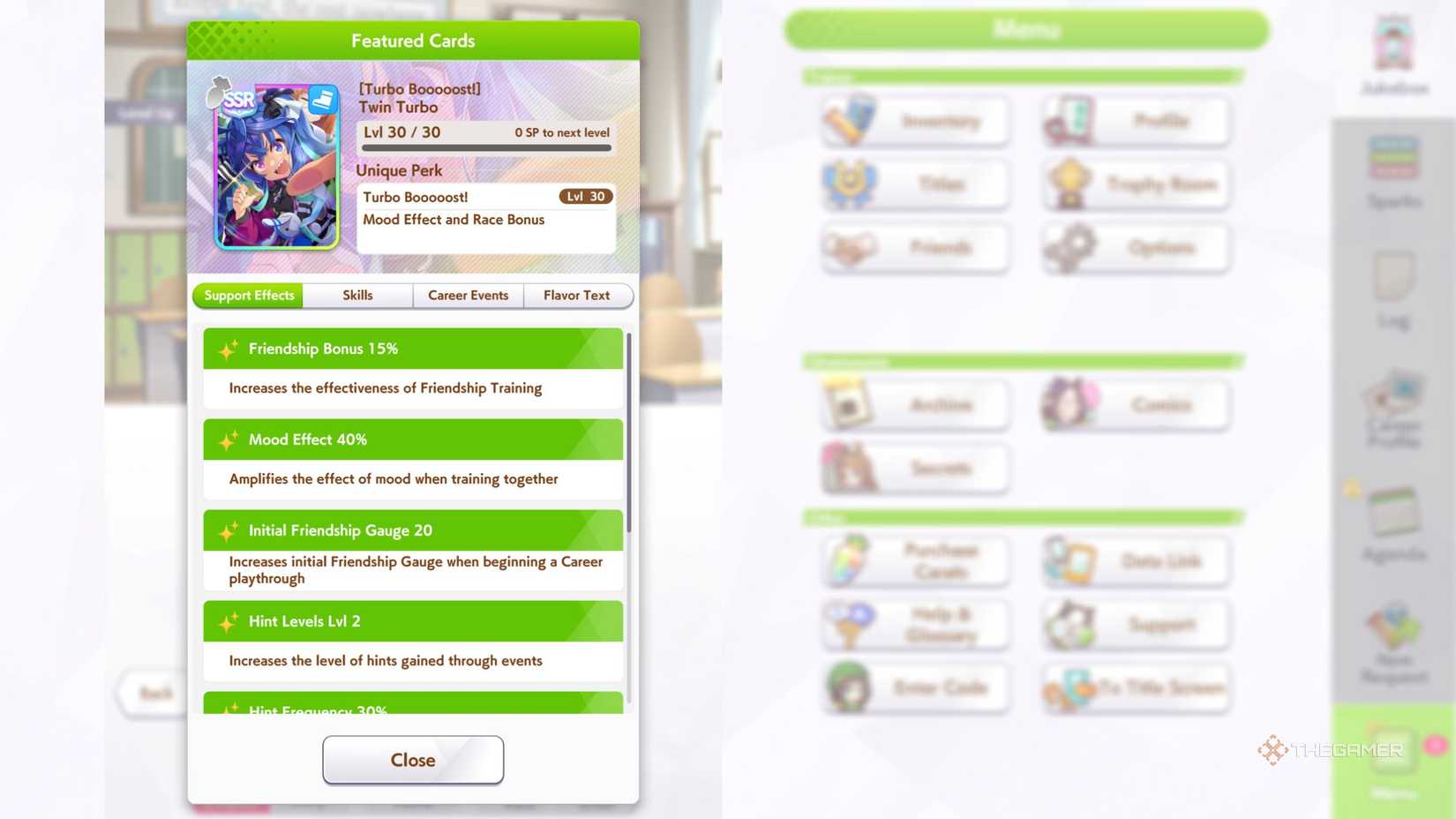 Umamusume Pretty Derby Twin Turbo speed card for Daiwa Scarlet.