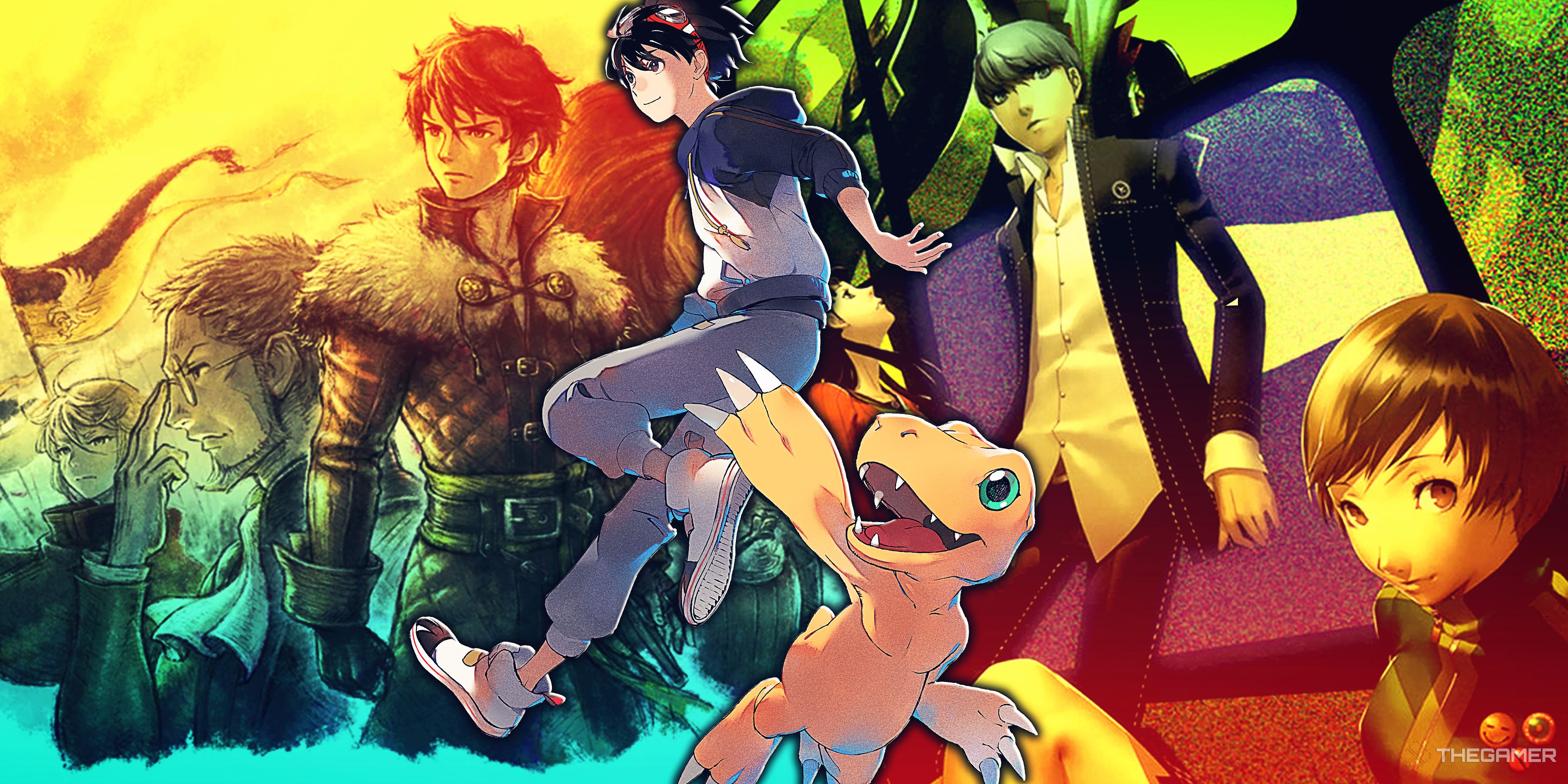 Triangle Strategy, Digimon Survive and Persona 4.