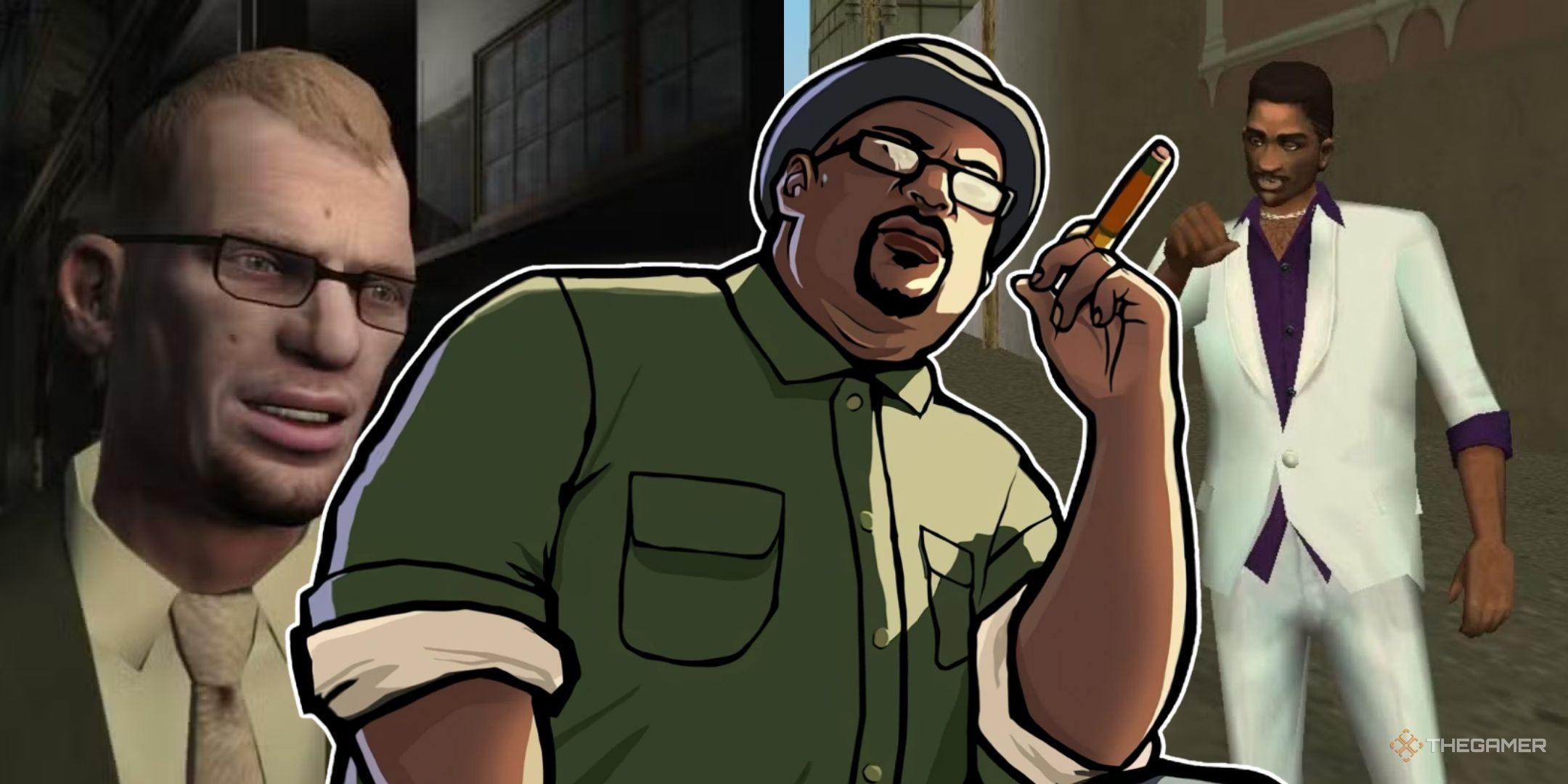 Background image of Dimitri and Lance Vance with large smoke in the foreground.