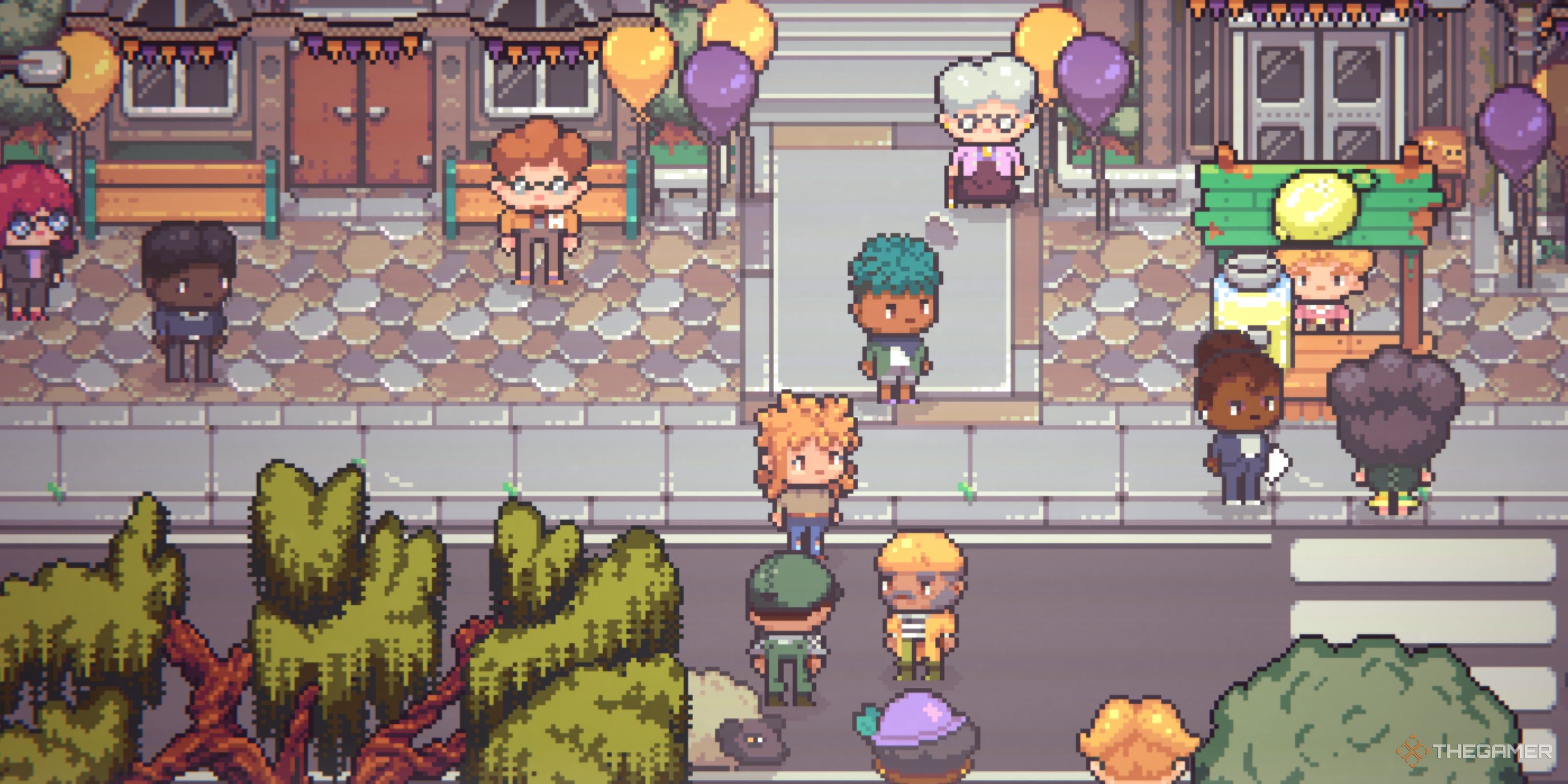 Discount street party scene.