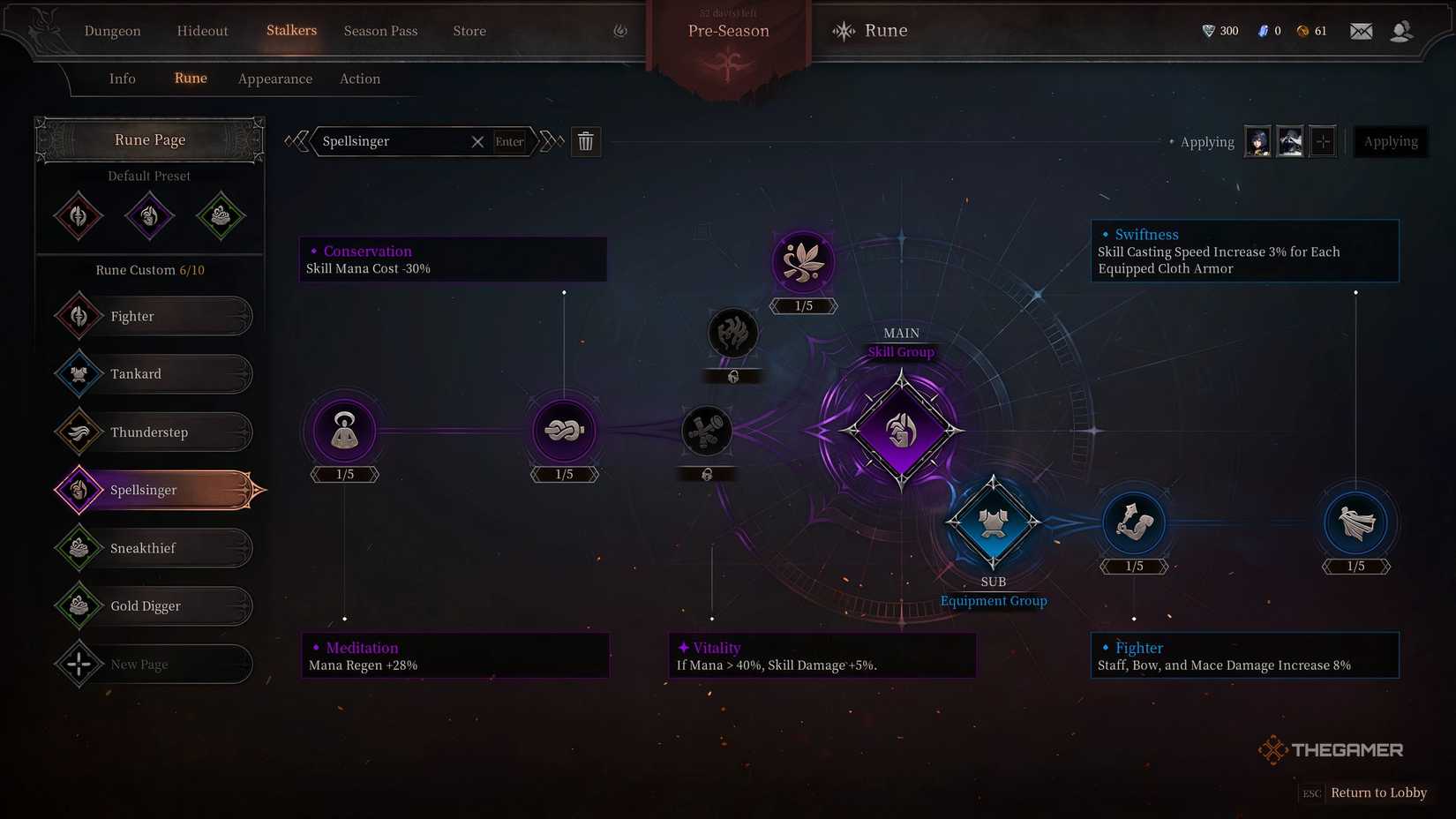 Best Stats, Equipment, And Runes For Lian In Dungeon Stalkers.