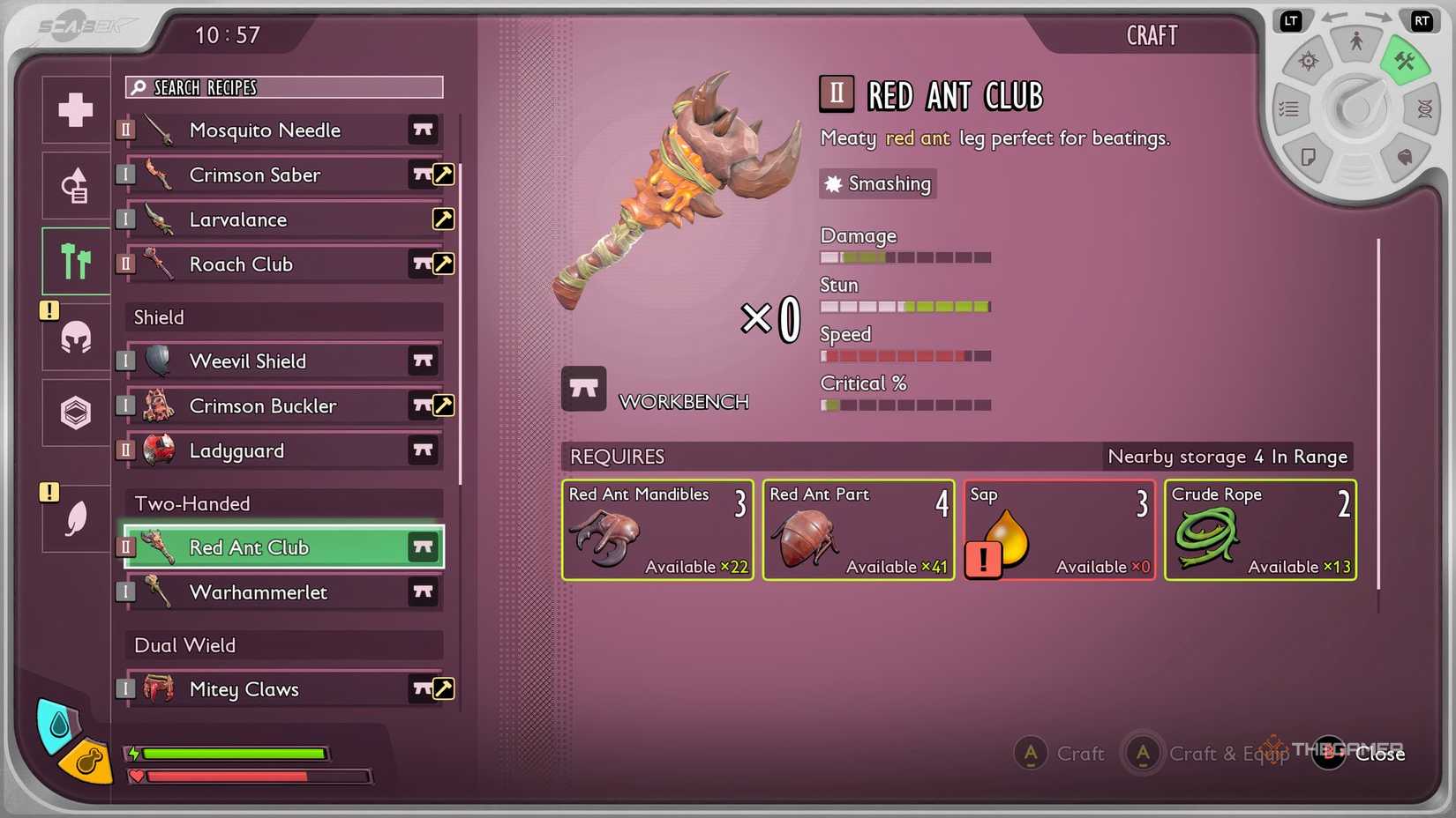 How To Unlock All Weapons In Grounded 2
