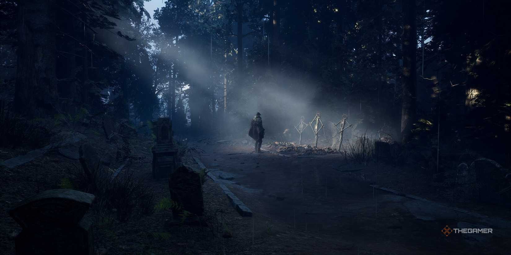 Remi staring at graves at the beginning of Hell is Us.