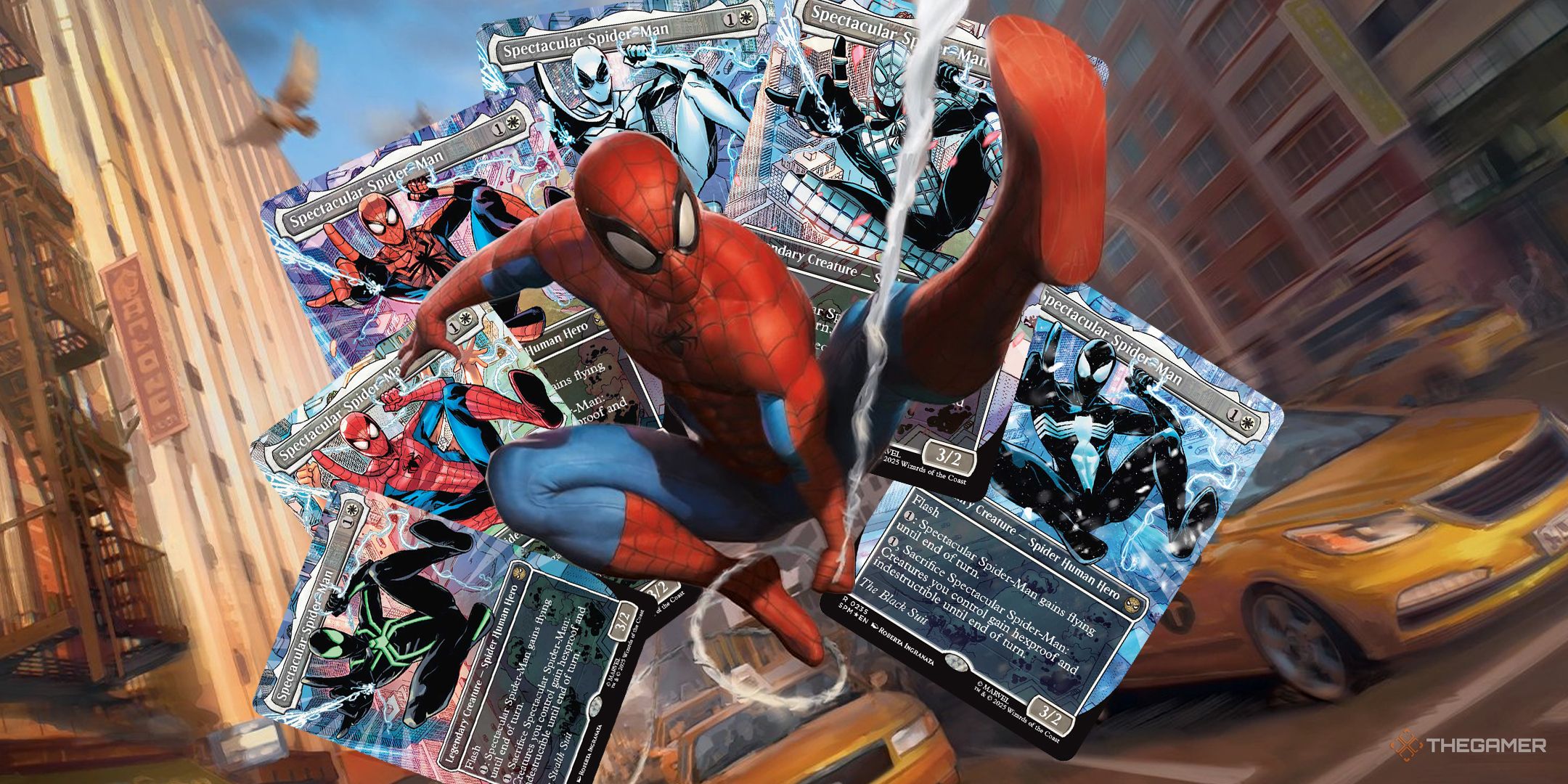MTG's Spider-Man Set Includes Different Costume Alt-Art Cards