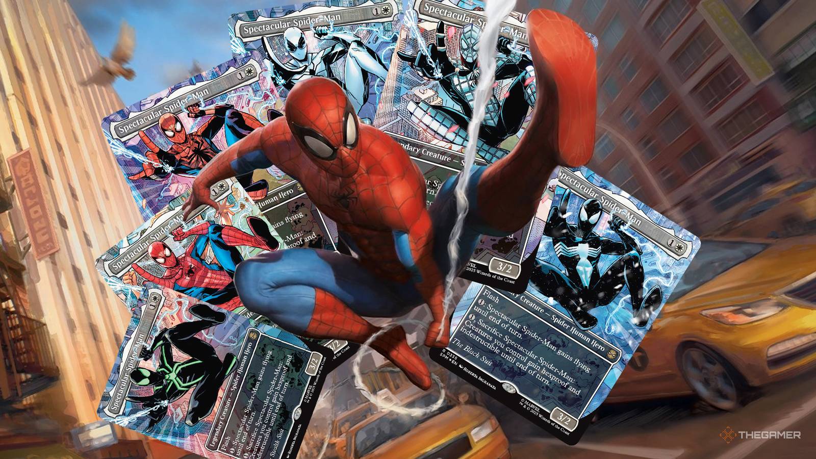 MTG's Spider-Man Set Includes Different Costume Alt-Art Cards MTG's Spider-Man Set Includes Different Costume Alt-Art Cards