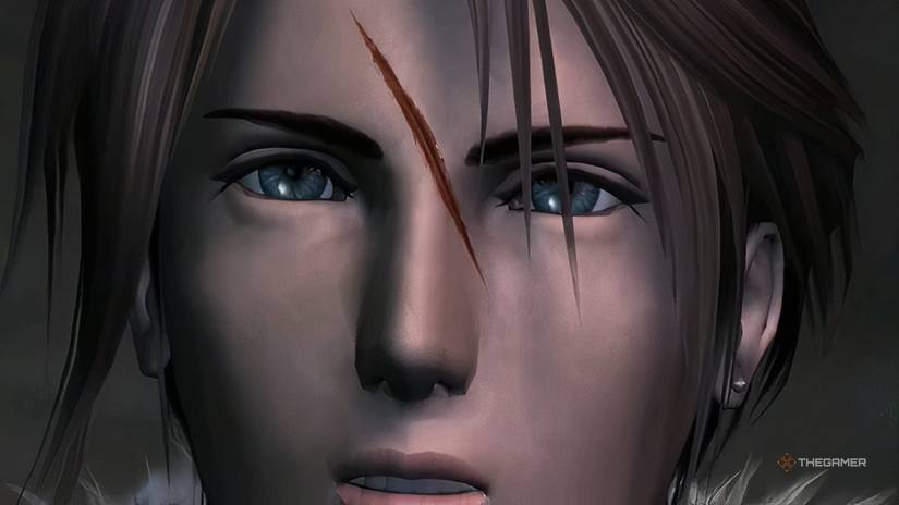 Squall staring at the sky during the ending of Final Fantasy 8.