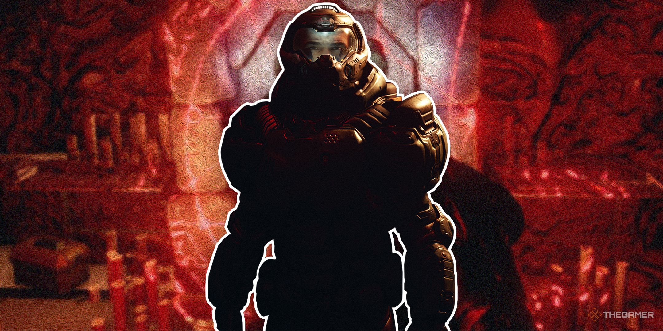 TG Starfield Doom Crossover Praetor Suit on character.