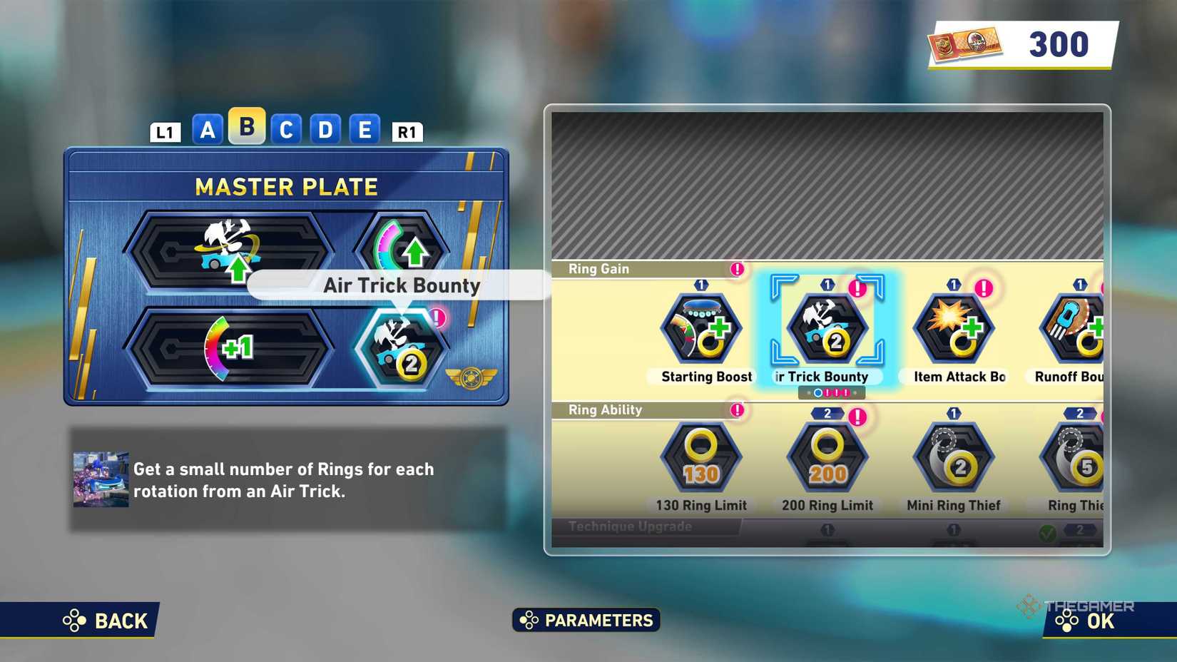 SONIC RACING Selection Screen: Crossworlds.