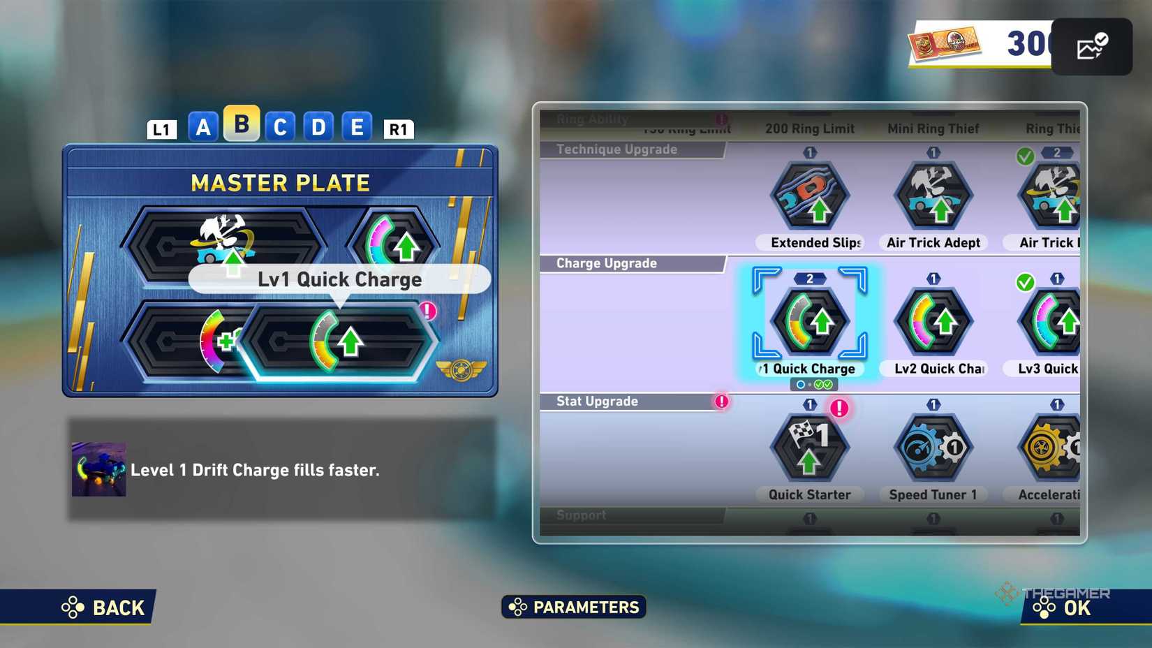 SONIC RACING Selection Screen: Crossworlds.