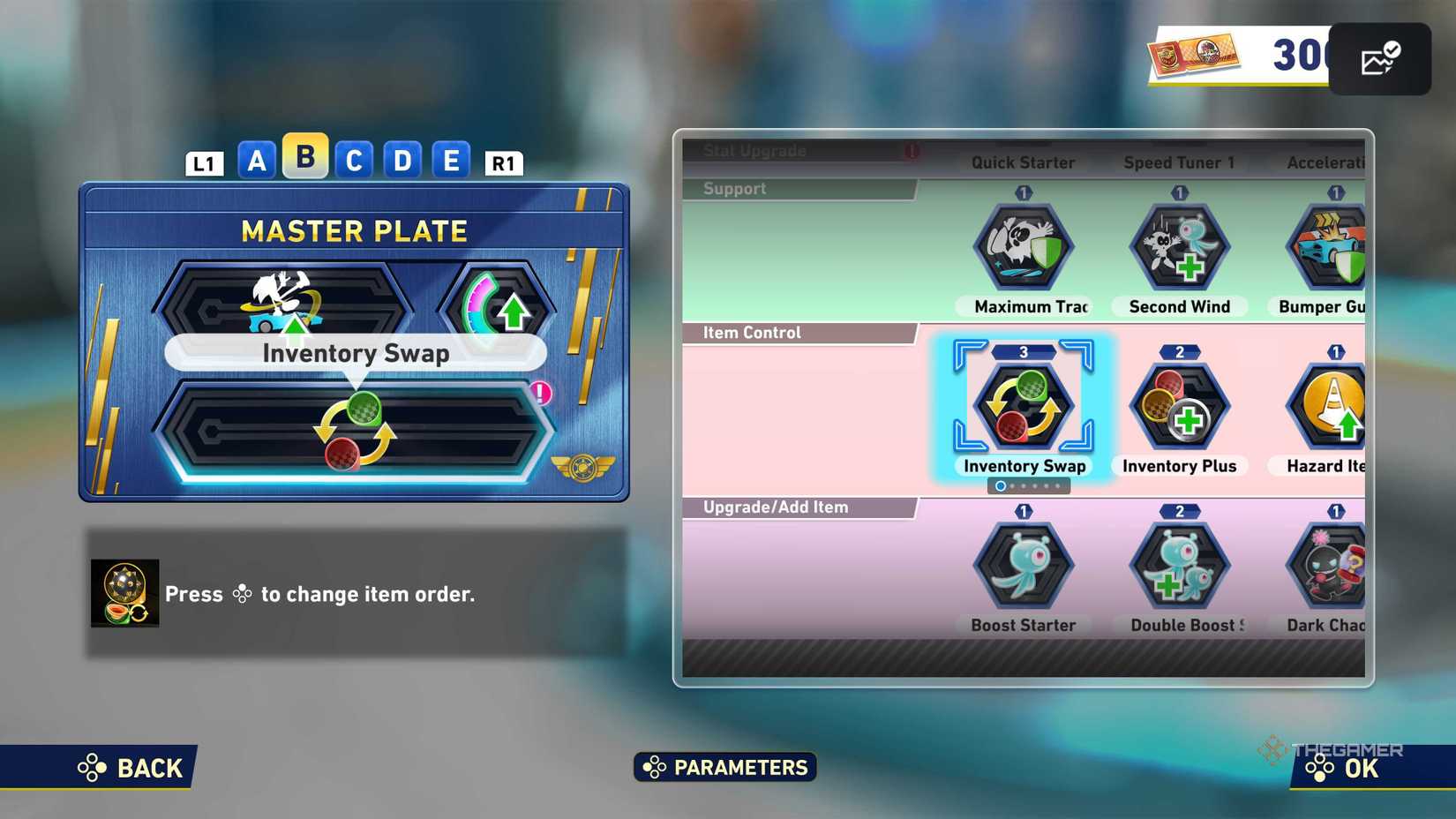 SONIC RACING Selection Screen: Crossworlds.