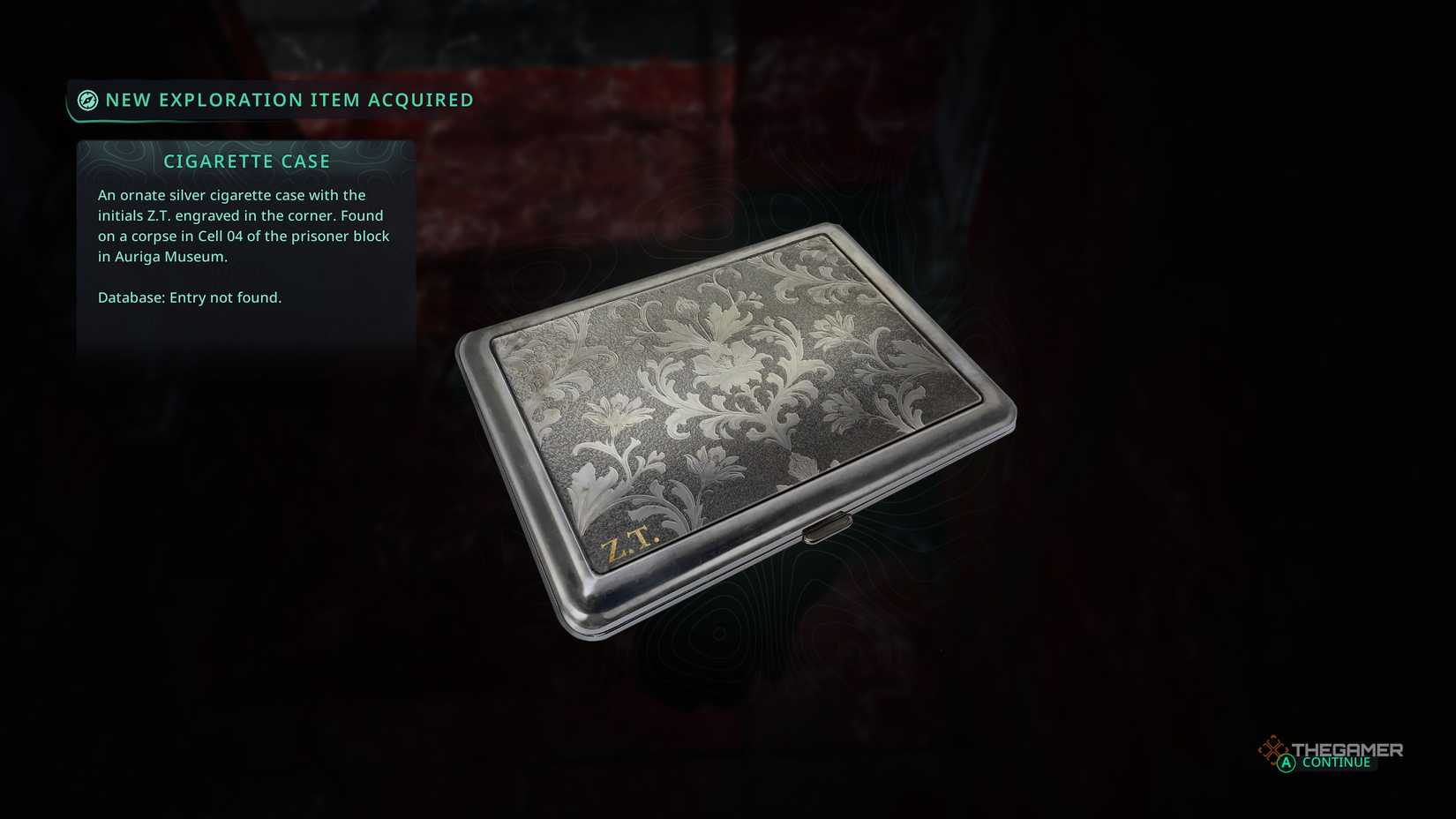 The cigarette case seen in hell is us.