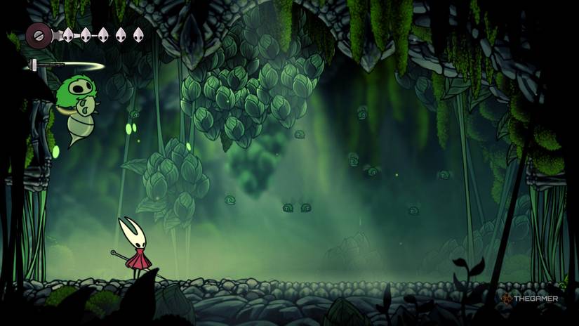 Mother Moss was stunned in the air during the fight with Hornet in Hollow Knight: Silksong.