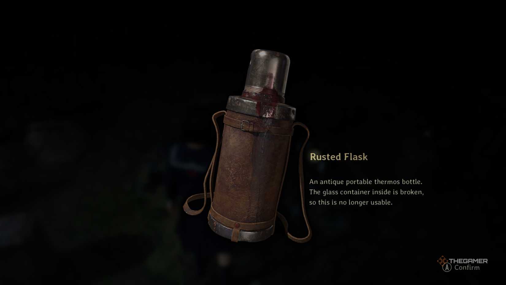 Rusty flask in Silent Hill f.