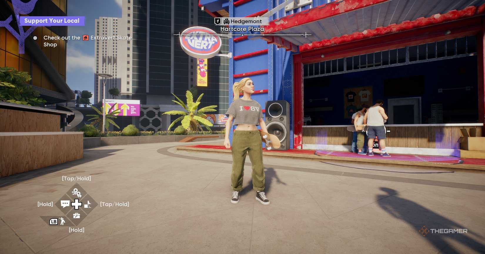 The character of skate 4 in the store.