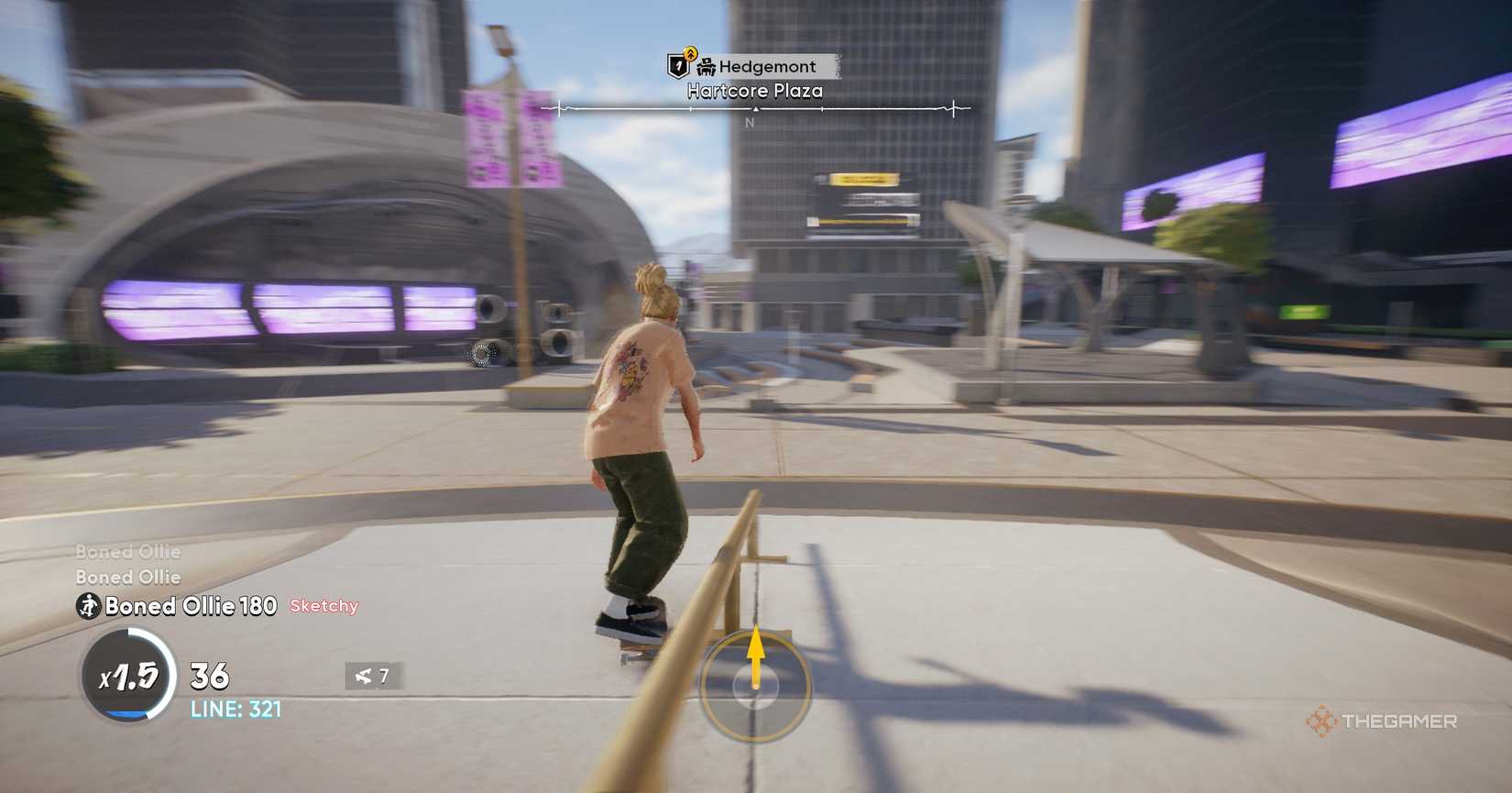 Skate near Skate 4's character 4 rails.