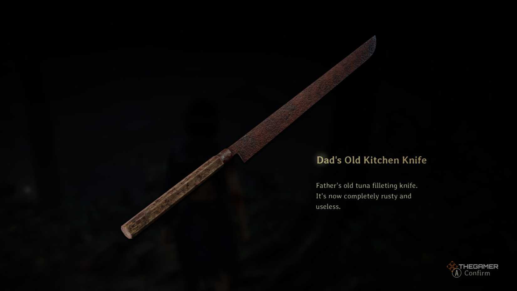 Dad old kitchen knife in Silent Hill f.