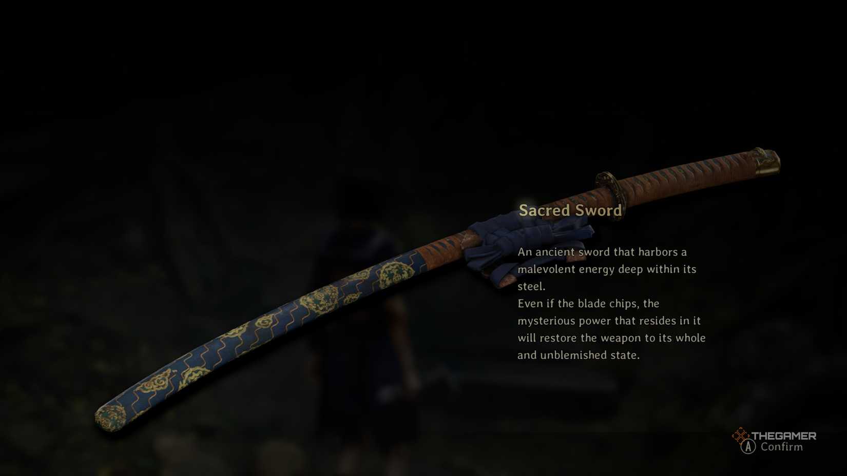 Description of the sacred sword in Silent Hill f.
