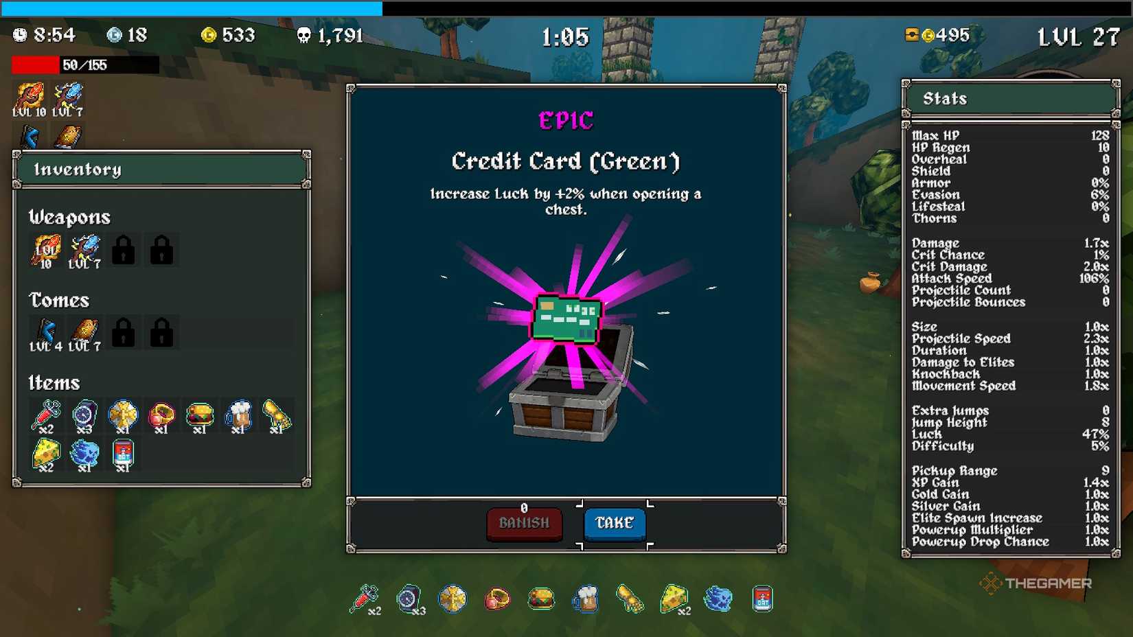Credit card from MEGABONK's RNG.