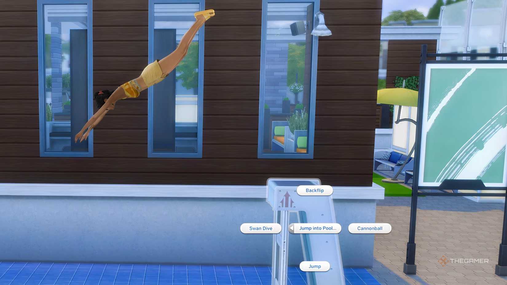 A SIM SEMAN Diving in the windenburg Pond.