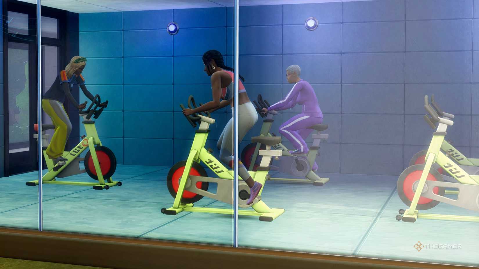 A spin class in Adventure Awaits.-1