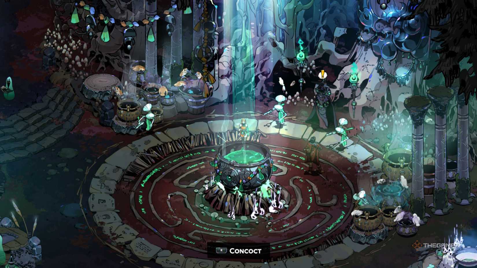 At the cauldron in Hades 2.