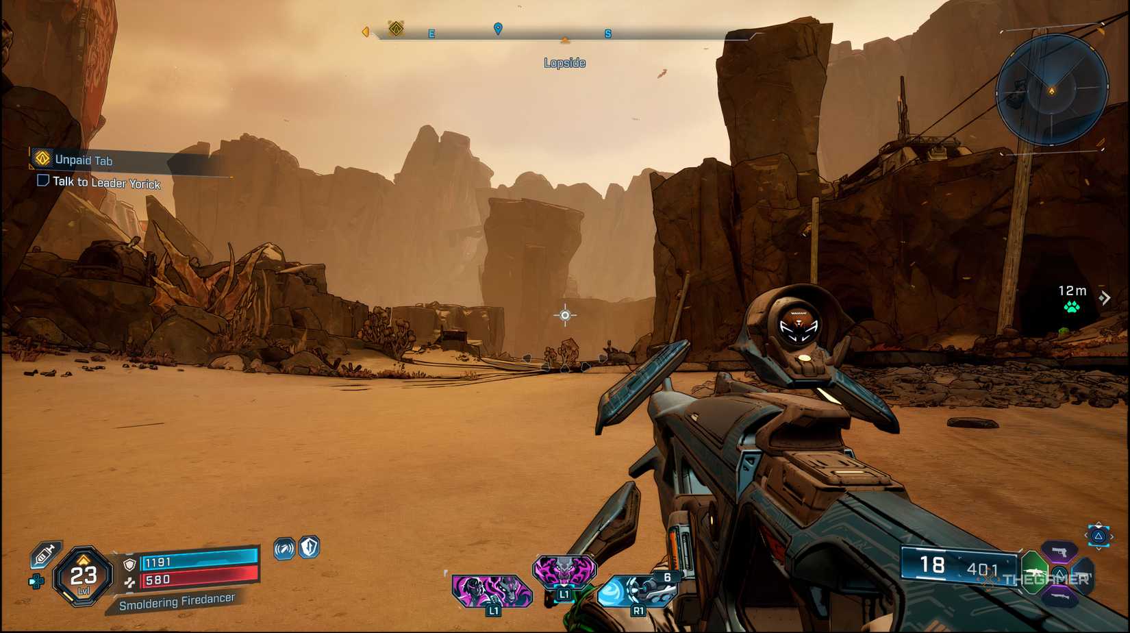 In Carxia player looking at Himal Royal in Sierland.