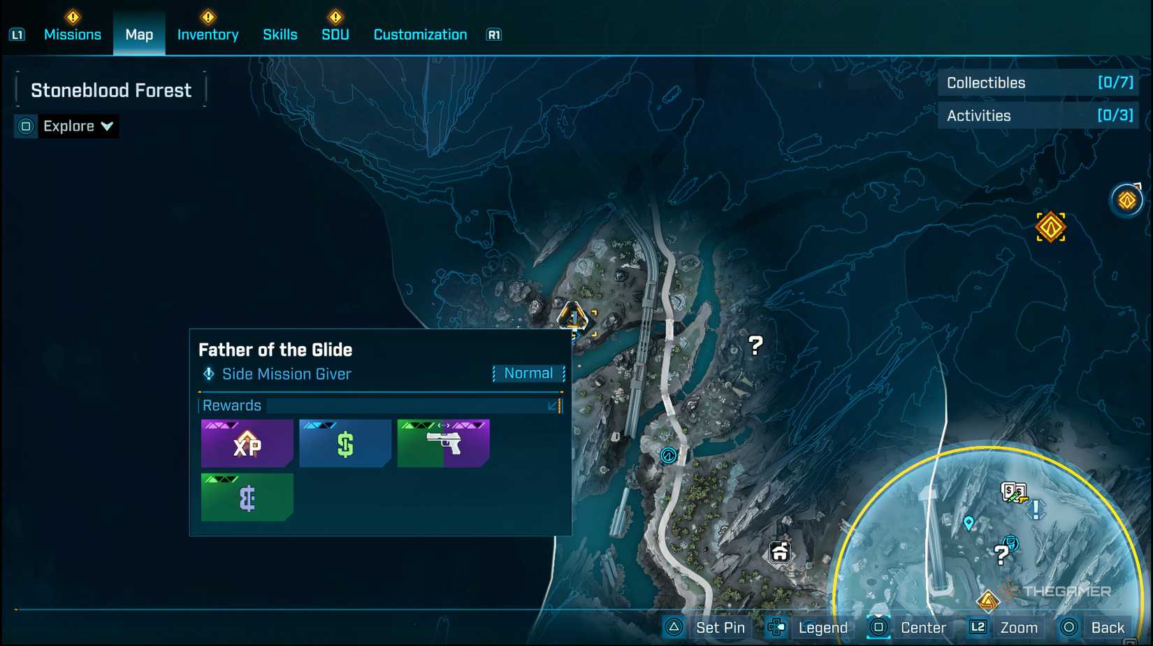 The map of the border is showing the position of the father's father of 4 glide Mishon. 