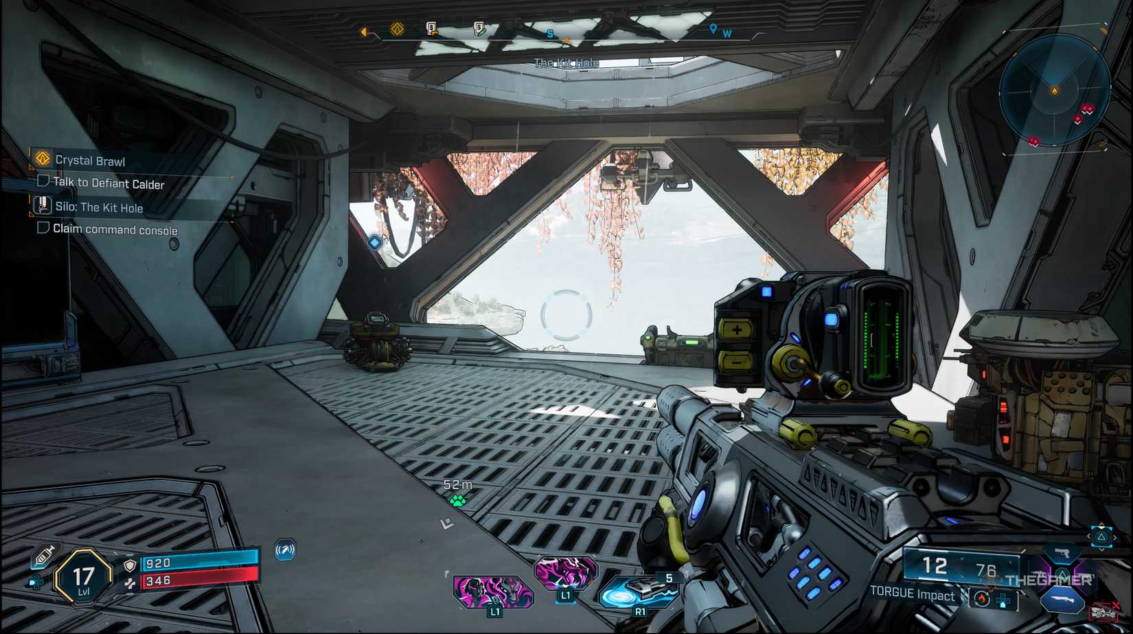 Player tries to capture the ODER silo with emphasis on the capture point in Borderlands 4. 