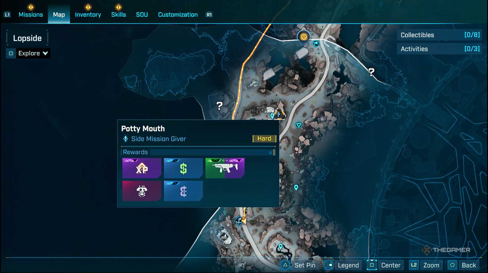 Bottle of mouth highlighted the map of the border.