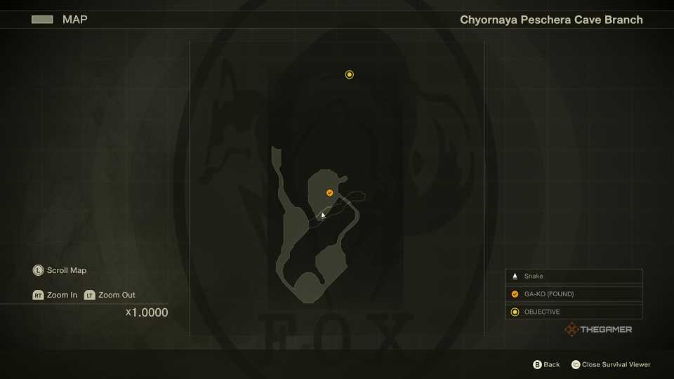 Metal Gear Solid Delta Chornaya Peschera Cave Branch Breach Map: Snake Eater.