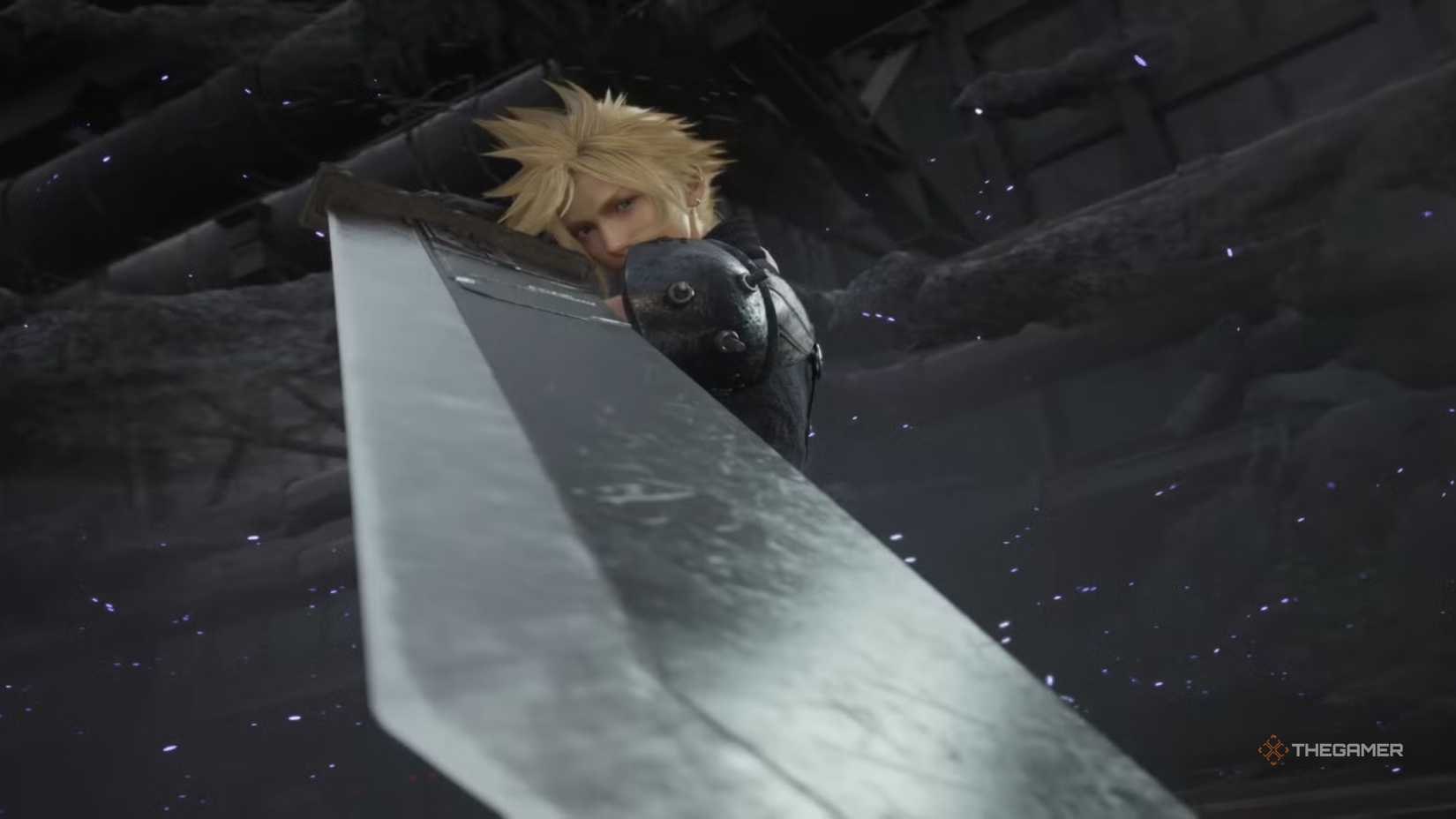 Cloud has a Buster -Svärd in Final Fantasy 7 Rebirth.