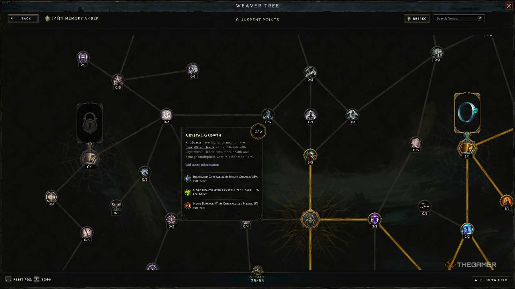 Crystal Growth node on the Weaver Faction Tree for Rift Beasts.