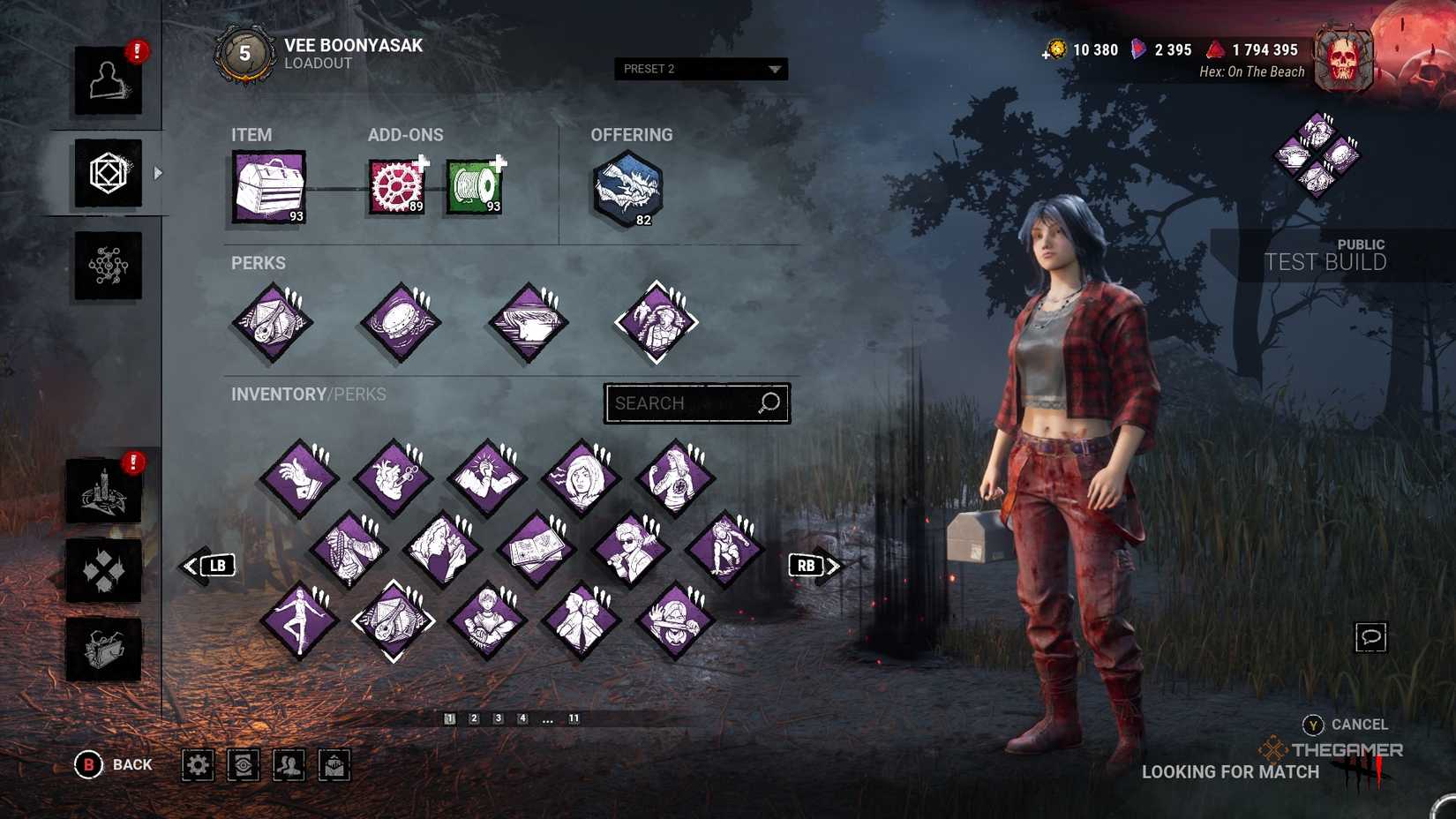 Lithe Dbd Build Best Perk Builds For Vee Boonyasak In Dead By Daylight