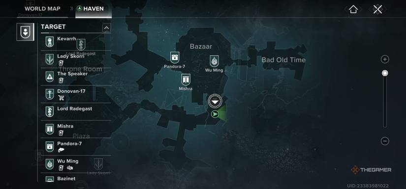 DESTINY: It might show the south of a fast travel point in Rising's Bazaar.