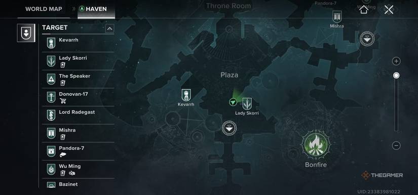 Map of showing the location of Skorri in Destiny: RISING.