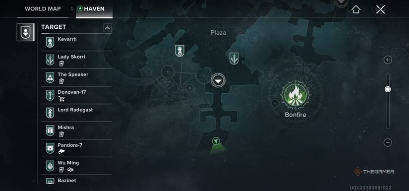 Whether it shows the south of Plaza in destiny: Rising.