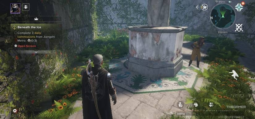 Athletes are looking at the bottom of the statue in destiny: RISING.