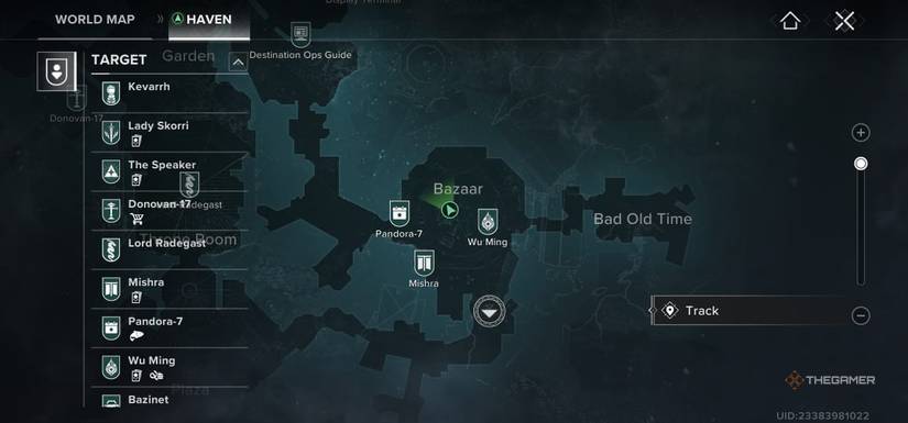 Whether it shows the center of the bazaar in destiny: Rising.