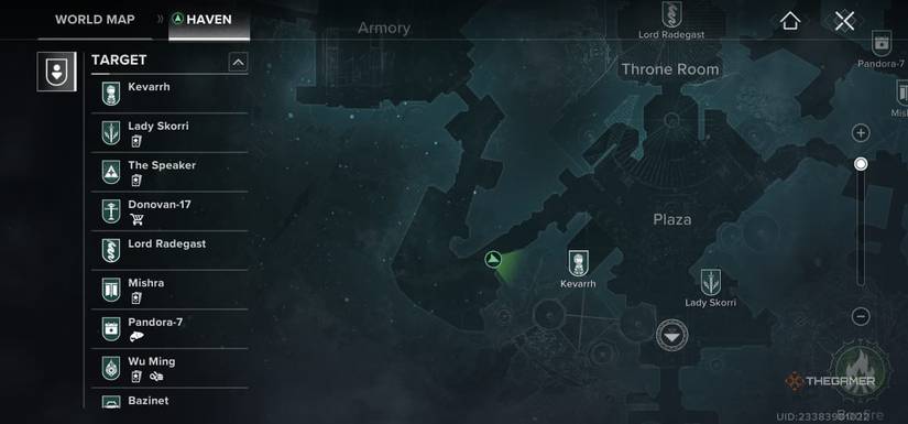 Whether it shows the west of the square in destiny: Rising.