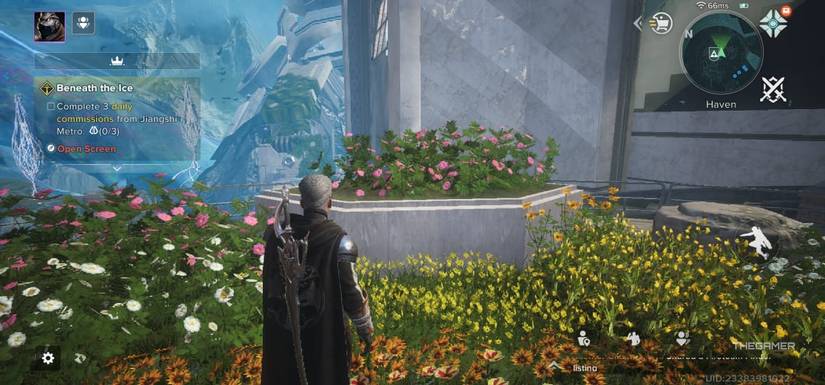 Player at Destiny's garden: rise.