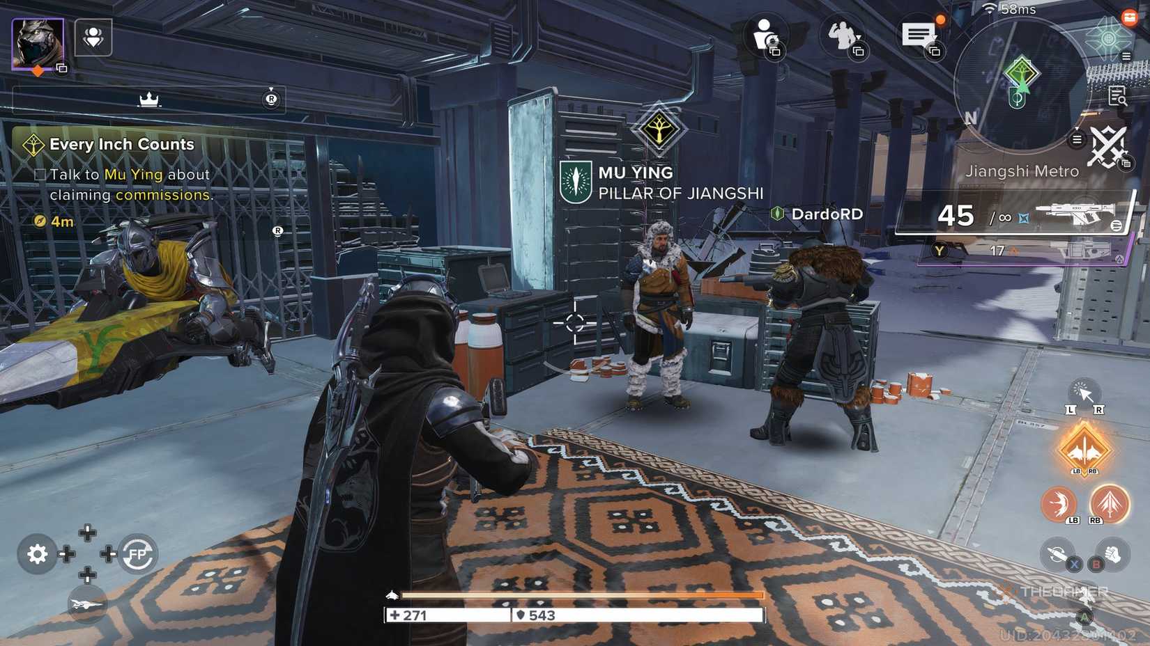 Destiny Player: We are seeing a supplier of reputation award. There are other players who interact with the supplier.