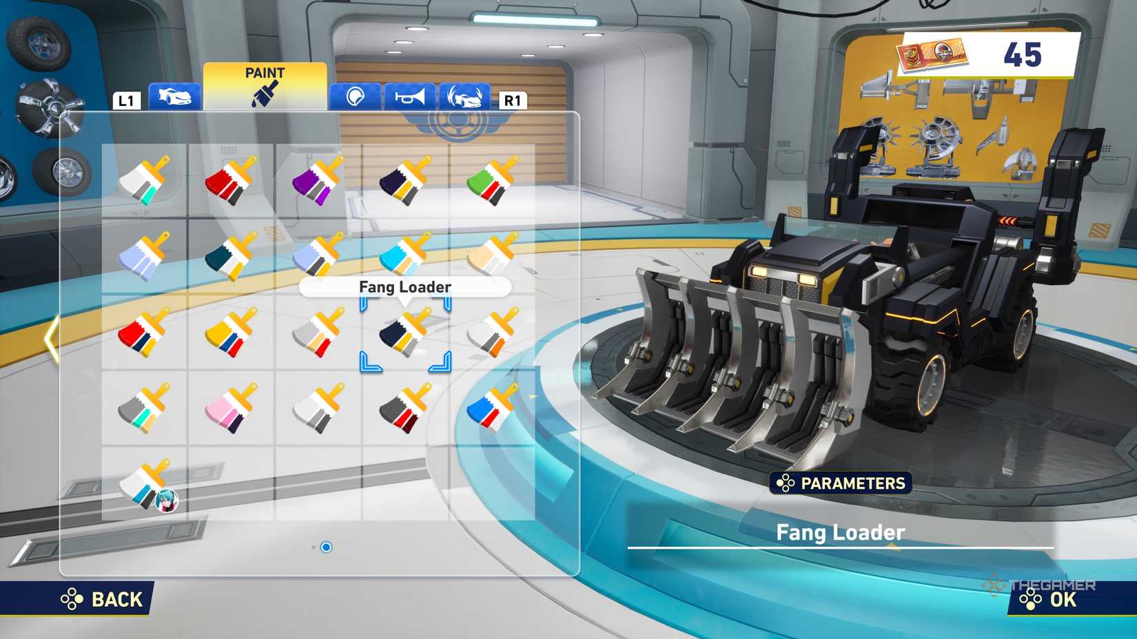 The FANG Loader is built in the customize Machine Shop in the Sonic Racing Crossworlds.