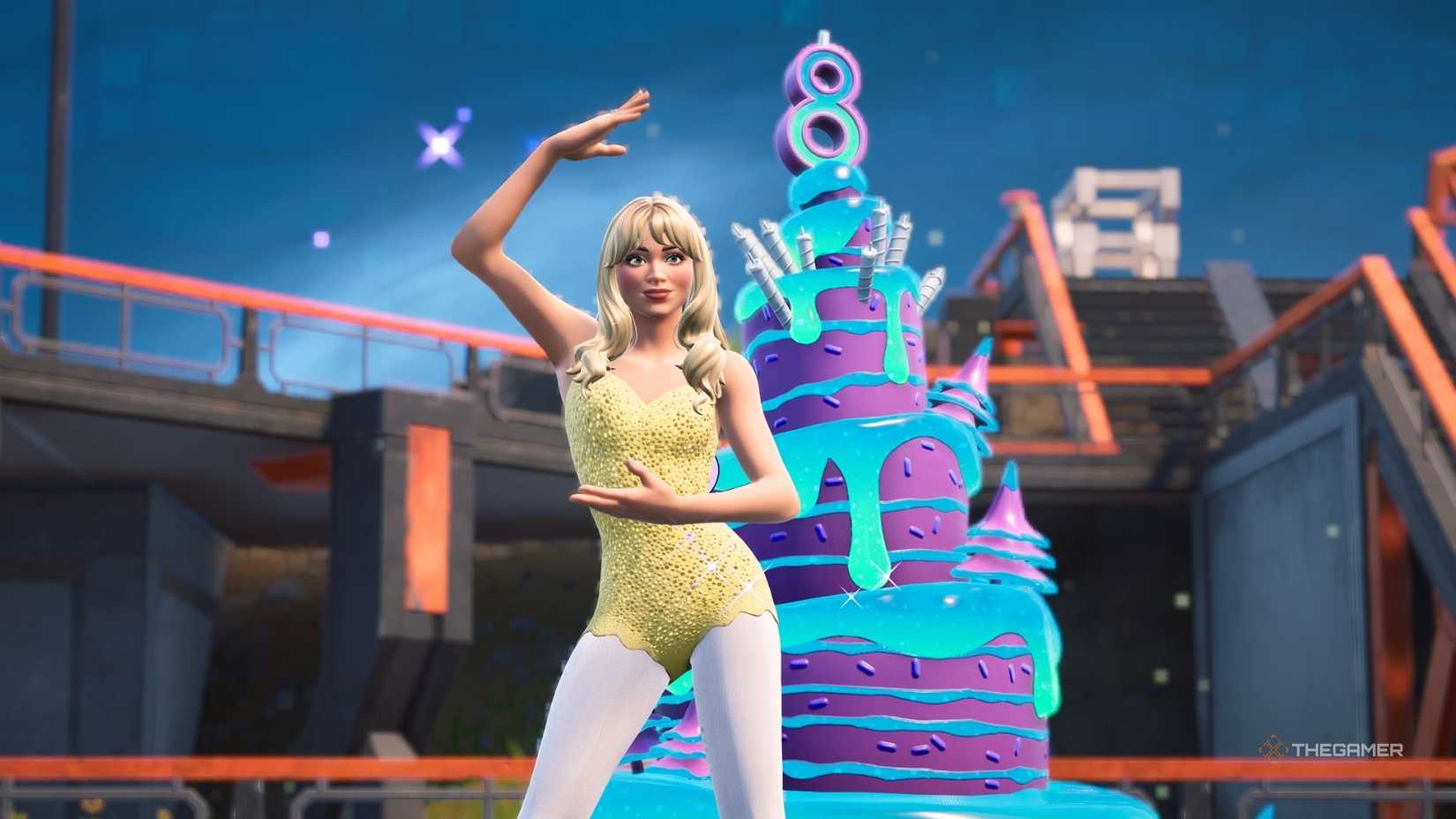 As you can see in Fortnite, Sabrina Carpenter danced in front of the cake.