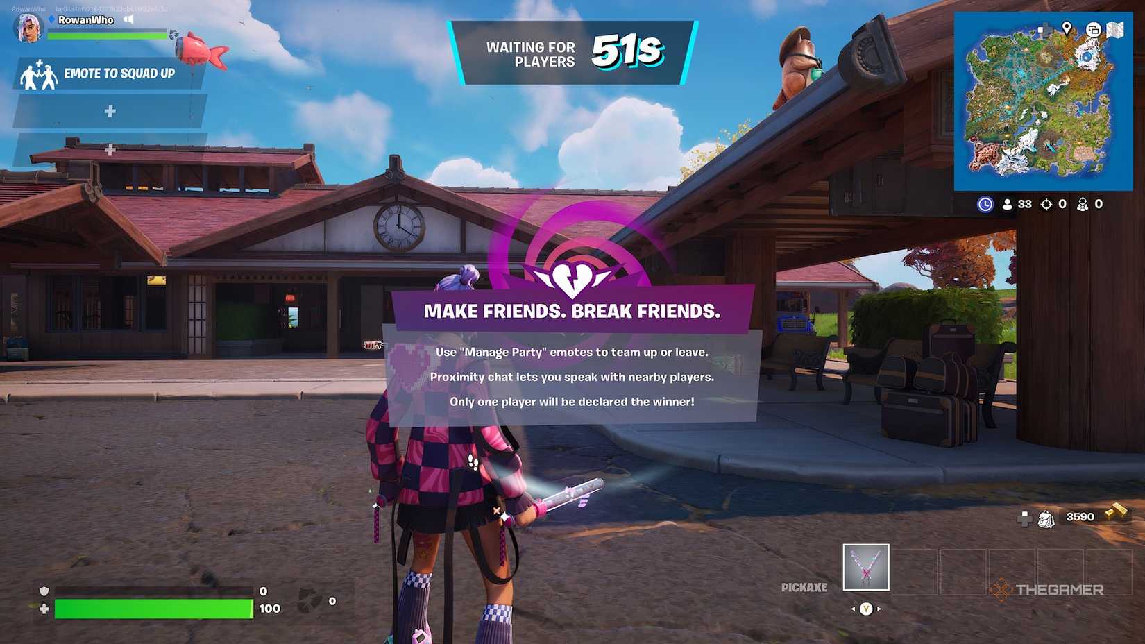 Fortnite Delu Lobby.