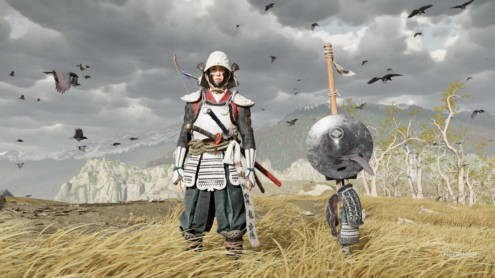 Atsu wearing the Armor of the Undying in Ghost of Yotei
