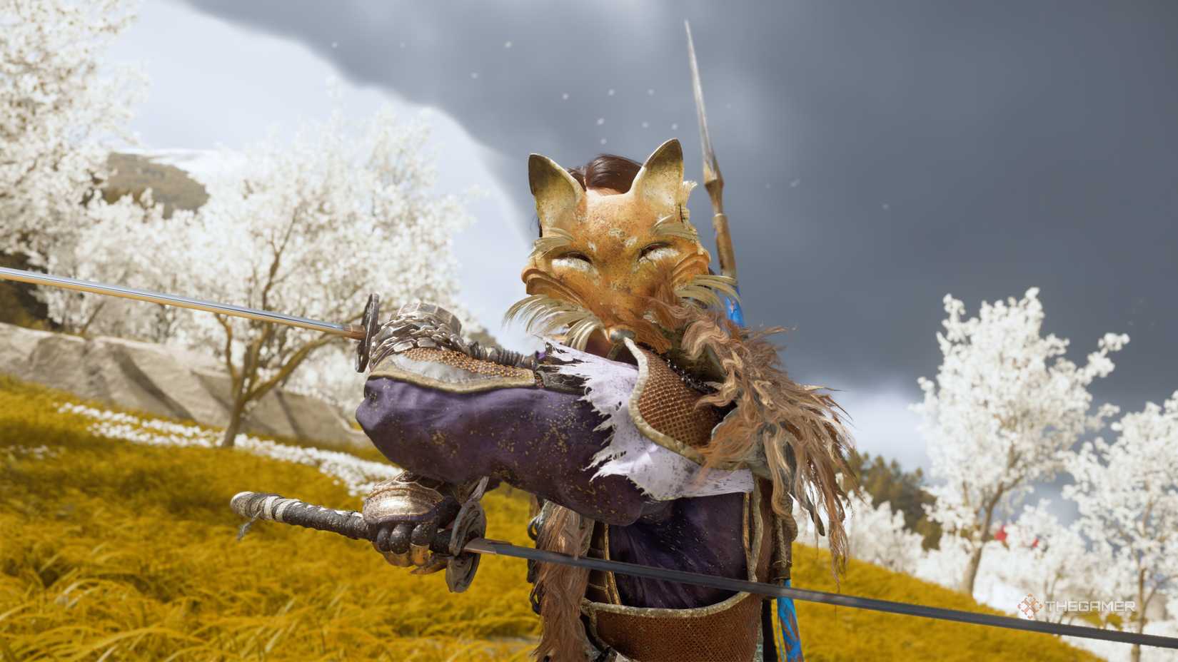 Atsu with Dual Katanas in Ghost of Yotei