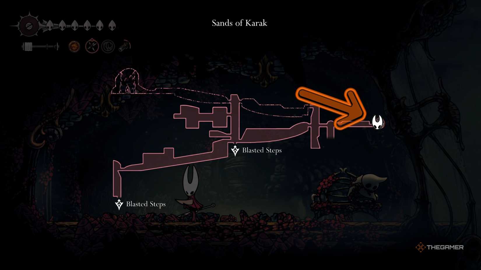 Hollow Knight Silksong simple key location in Sands Of Karak
