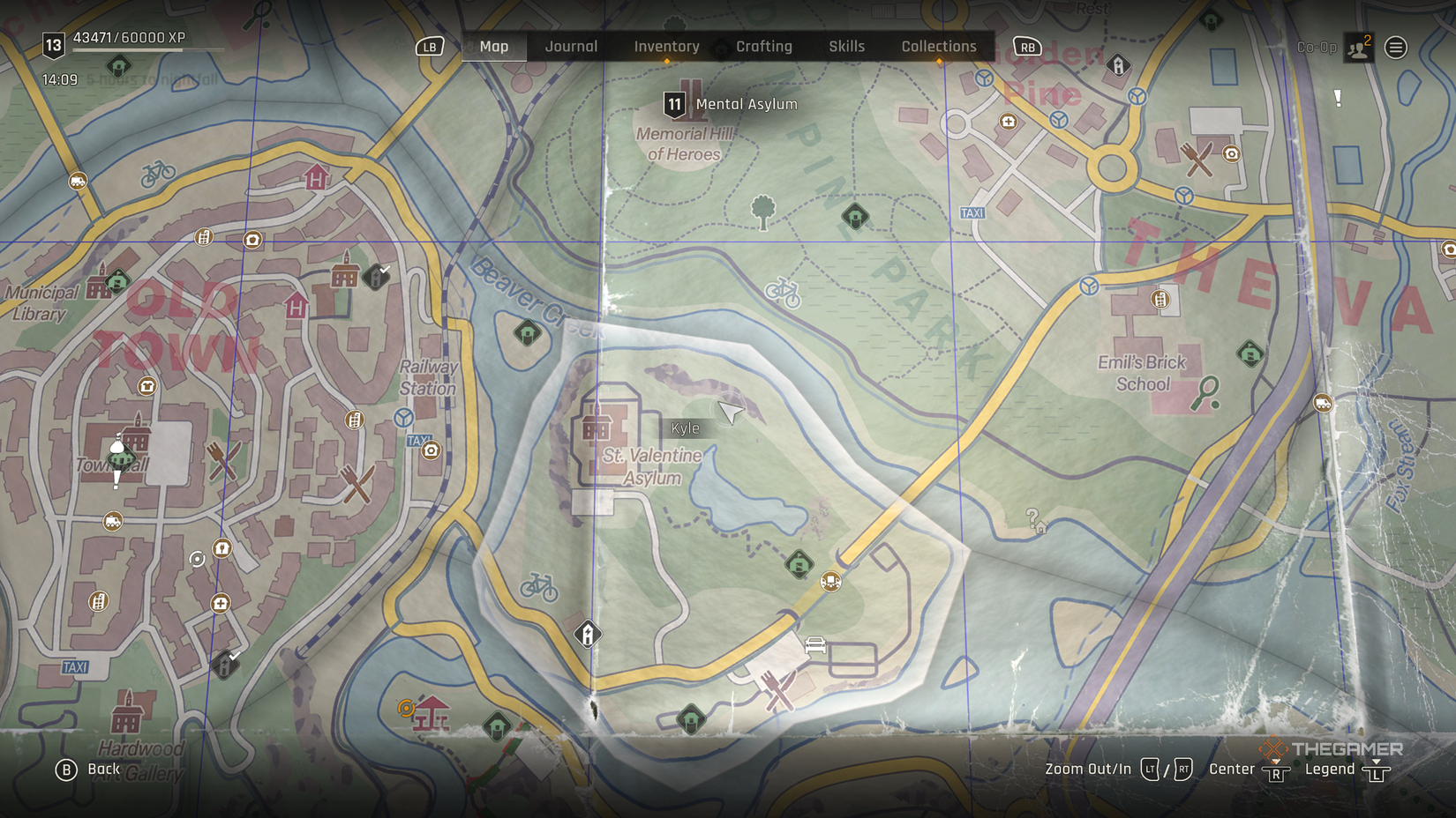 Blood of blood in the dying light: of an animal.