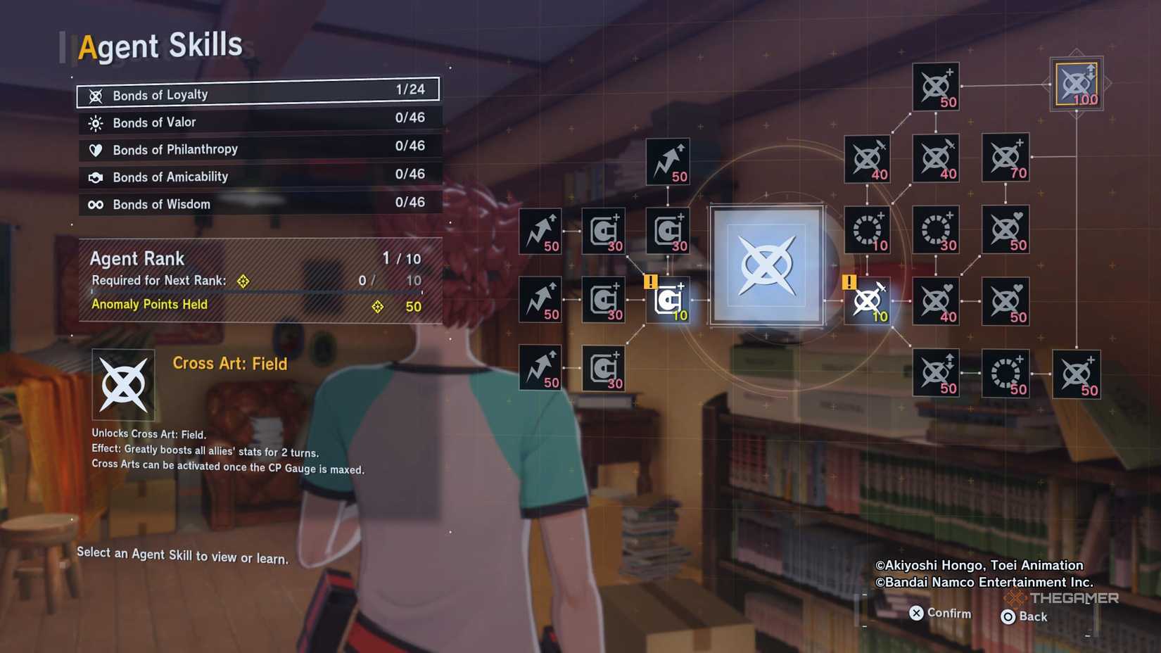 Agent's Skill Manu when the Digimon Story Time is very little unlocked to strangers.